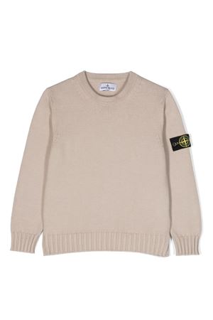 beige virgin wool jumper STONE ISLAND KIDS | 7916515A2V0092